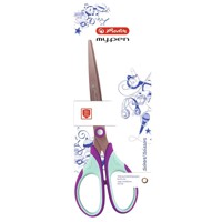 Nożyczki my.pen 18cm fiolet/mięta -  - książka