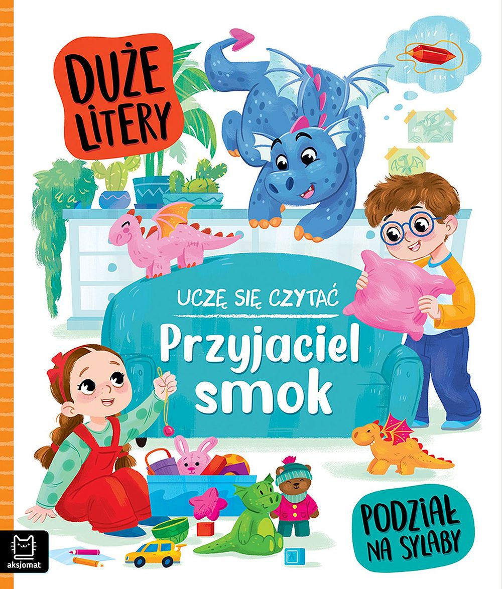 Uczę się czytać. Duże litery. Podział na sylaby. Przyjaciel smok - Agata Giełczyńska-Jonik - książka