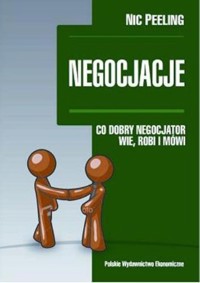 Negocjacje Co dobry negocjator wie robi i mówi - Peeling Nic - książka