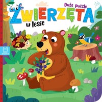Zwierzęta w lesie. Duże puzzle - Bogusław Michalec - książka