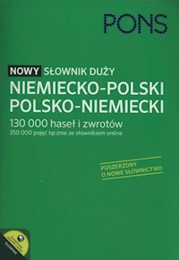 PONS Nowy słownik duży niemiecko-polski, polsko-niemiecki -  - książka
