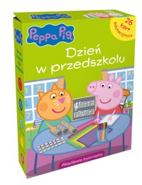 Świnka Peppa. Dzień w przedszkolu. Karty edukacyjne w pudełku - Monika Kiersnowska - książka