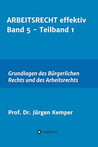 ARBEITSRECHT effektiv Band 5 - Teilband 1 - Prof. Dr. Jürgen Kemper - ebook