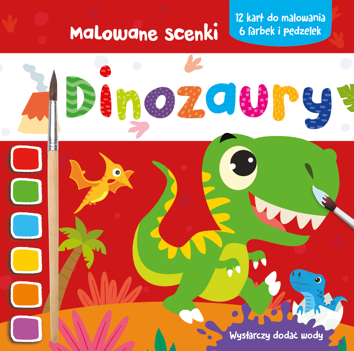 Malowane scenki. Dinozaury - zbiorowa praca - książka