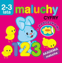 Maluchy. Cyfry z naklejkami. Akademia malucha 2-3 lata - Irma Pikiene - książka