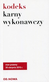Kodeks karny wykonawczy -  - książka