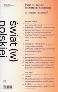 Świat w polskiej dramaturgii najnowszej -  - książka