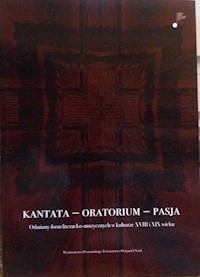 Kantata-oratorium-pasja -  - książka