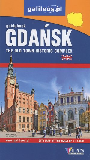 Gdańsk główne miasto. Plan miasta z przewodnikiem (wersja angielska) -  - książka