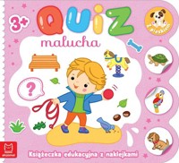 Quiz malucha Książeczka edukacyjna z naklejkami z pieskiem 3+ - Łanocha Katarzyna - książka