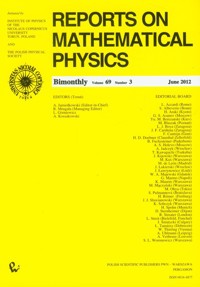 Reports on Mathematical Physics 69/3 /2012 -  - książka