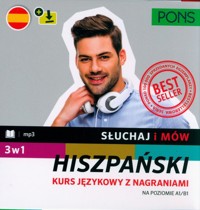 Słuchaj i mów PONS. Kurs hiszpańskiego A1/B1 z nagraniami. Trzy książki w pakiecie -  - książka