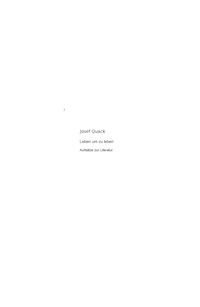 Lesen um zu leben - Josef Quack - ebook