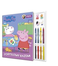 Peppa Pig Zabawy z kredkami Tom 1 Porysujmy razem! -  - książka