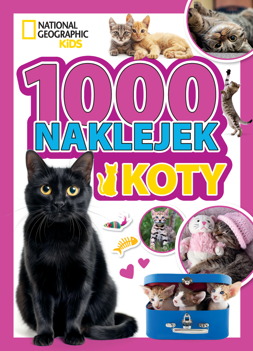 1000 naklejek. Koty. National Geographic Kids - praca zbiorowa, Dominika Skrzypek (tłum.) - książka