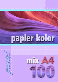 Papier kolorowy A4 100k 80g pastel -  - książka