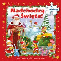 Nadchodzą święta Książka z puzzlami -  - książka