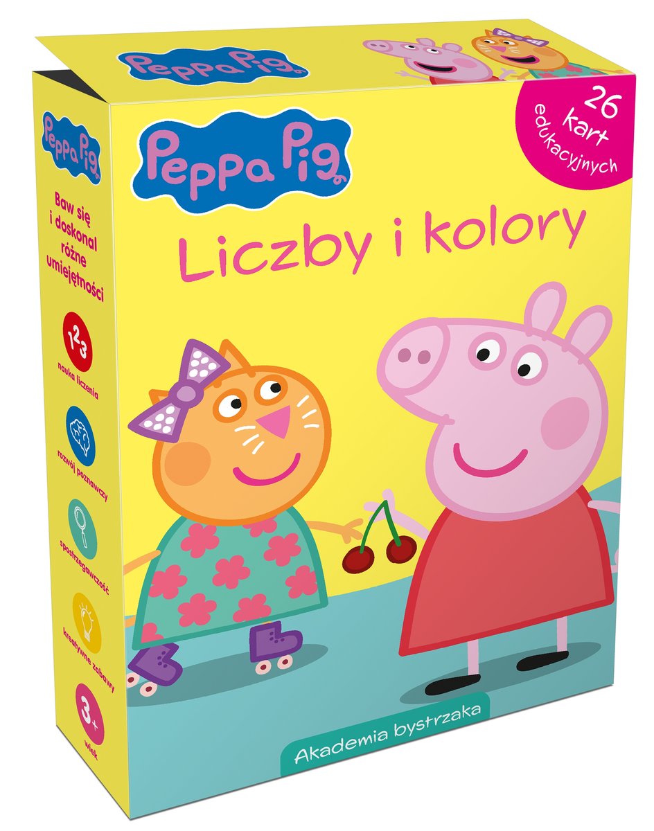 Świnka Peppa. 123. Karty edukacyjne w pudełku - Monika Kiersnowska - książka