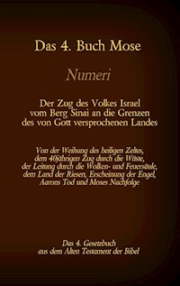 Das 4. Buch Mose, Numeri, Das 4. Gesetzbuch aus der der Bibel, Der Zug des Volkes Israel vom Berg Sinai an die Grenzen des von Gott versprochenen Landes - Martin Luther - ebook