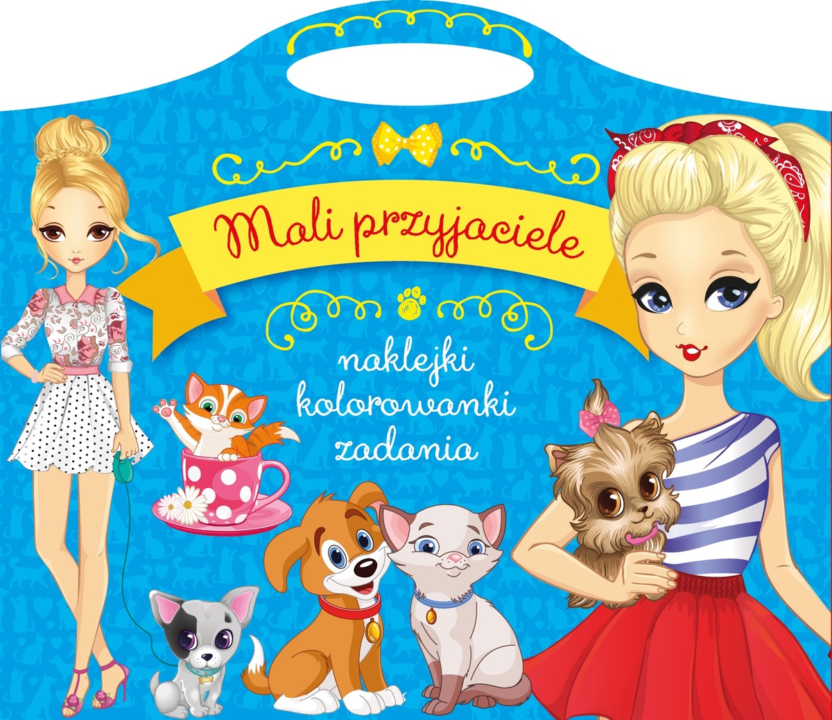 Mali przyjaciele. Naklejki, kolorowanki, zadania - zbiorowa praca - książka