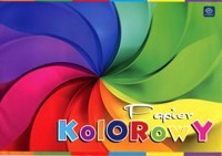 Zeszyt papierów kolorowych A4/10 kartek (5938) -  - książka