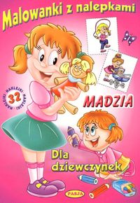 Malowanki z nalepkami - Madzia -  - książka