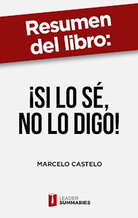 Resumen del libro "¡Si lo sé, no lo digo!" de Marcelo Castelo - Leader Summaries - ebook