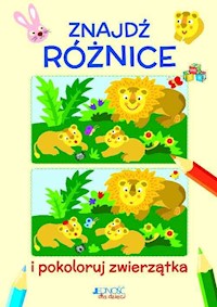 Znajdź różnice i pokoloruj zwierzątka - Zanoncelli Anastasia - książka