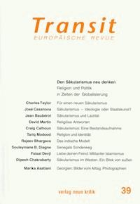 Transit 39. Europäische Revue - Taylor Charles - ebook