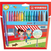 Flamastry Stabilo Power 18 sztuk -  - książka