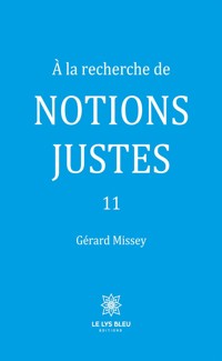 À la recherche de notions justes 11 - Gérard Missey - ebook