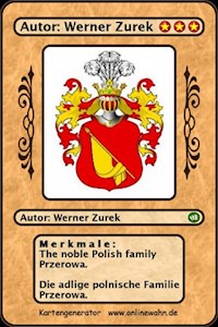 The noble Polish family Przerowa. Die adlige polnische Familie Przerowa. - Werner Zurek - ebook