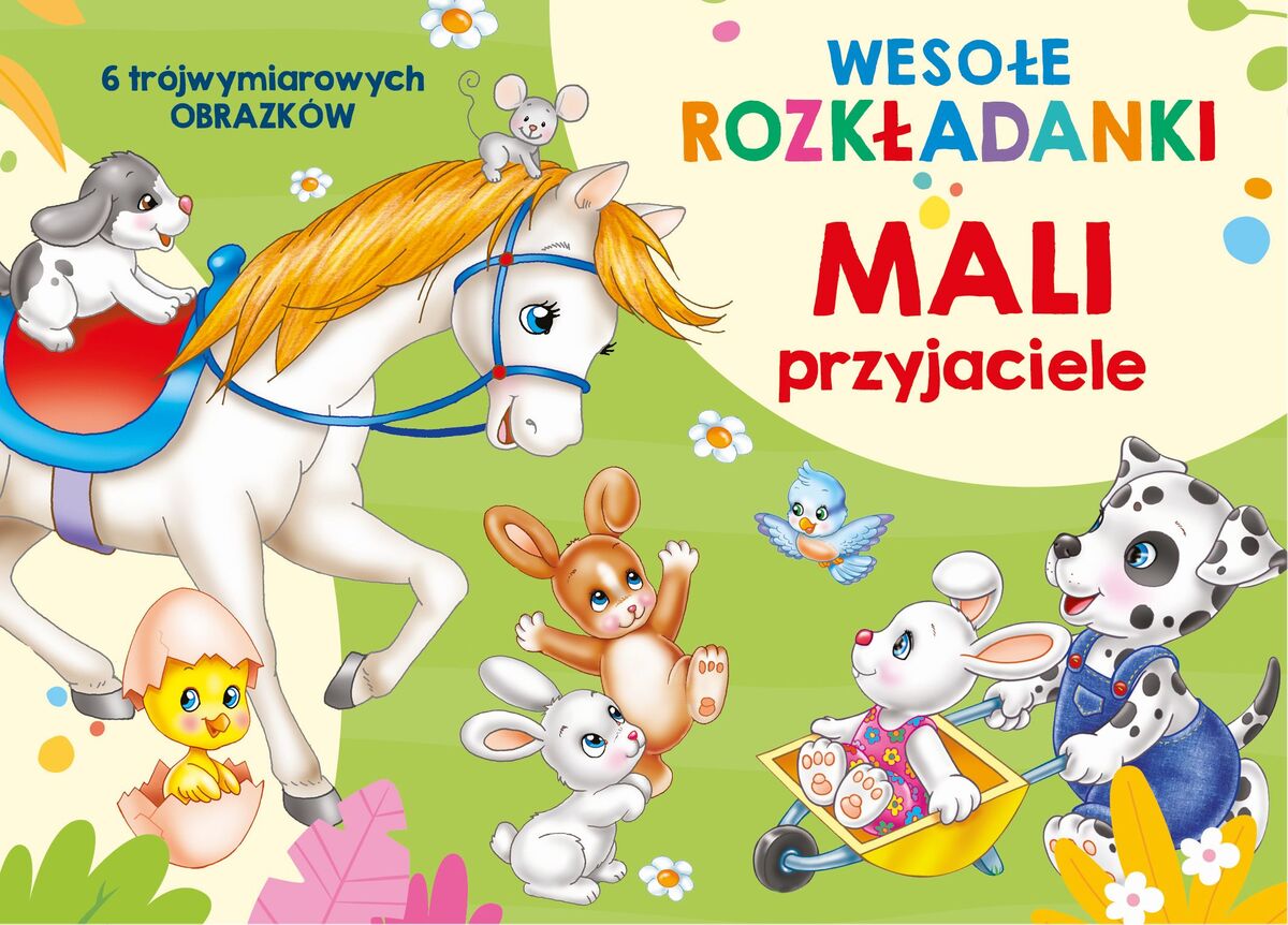 Wesołe rozkładanki. Mali przyjaciele - praca zbiorowa, Claudio Cernuschi (ilustr.) - książka