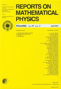 Reports on Mathematical Physics 69/2 Pergamon - - książka