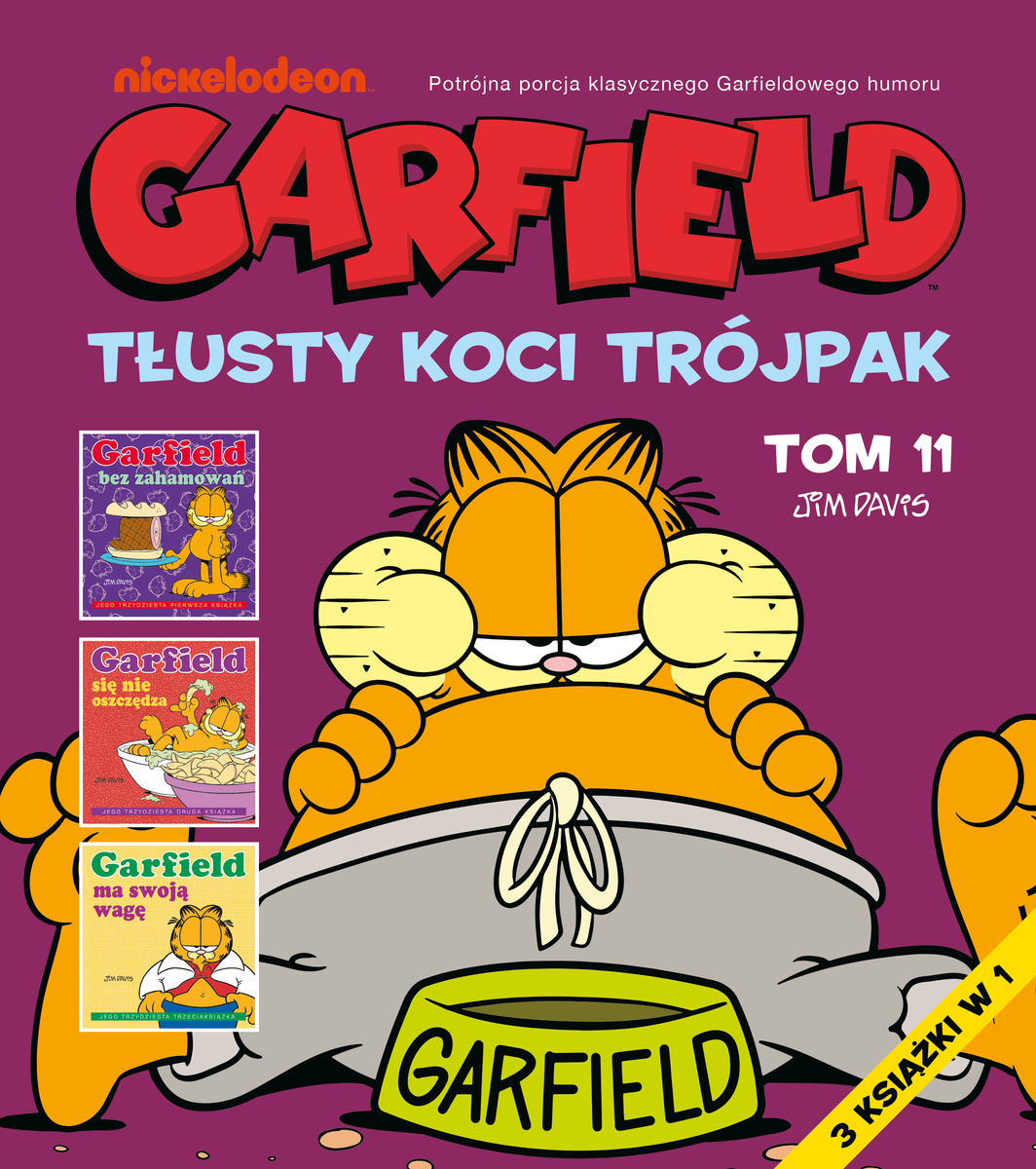 Garfield. Tłusty koci trójpak. Tom 11 - Jim Davis - książka