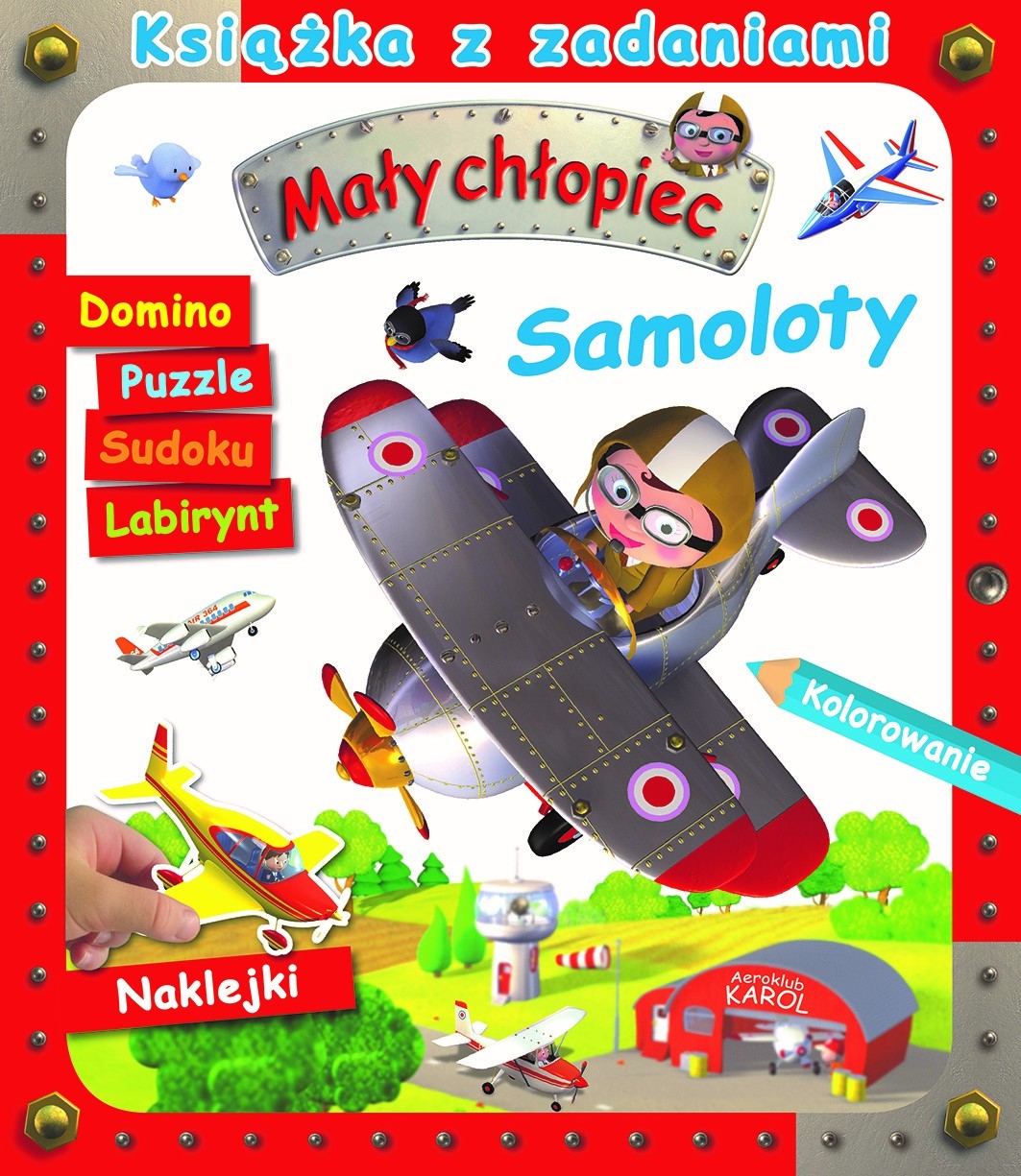Mały chłopiec. Książka z zadaniami. Samoloty - Alexis Nesme (ilustr.), Agathe Clair - książka