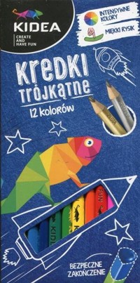 Kidea, Kredki trójkątne, 12 kolorów (DRF-17911) -  - książka