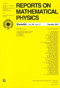 Reports on Mathematical Physics 66/3 2010 Kraj -  - książka