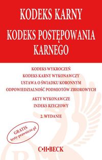 Kodeks karny Kodeks postępowania karnego -  - książka