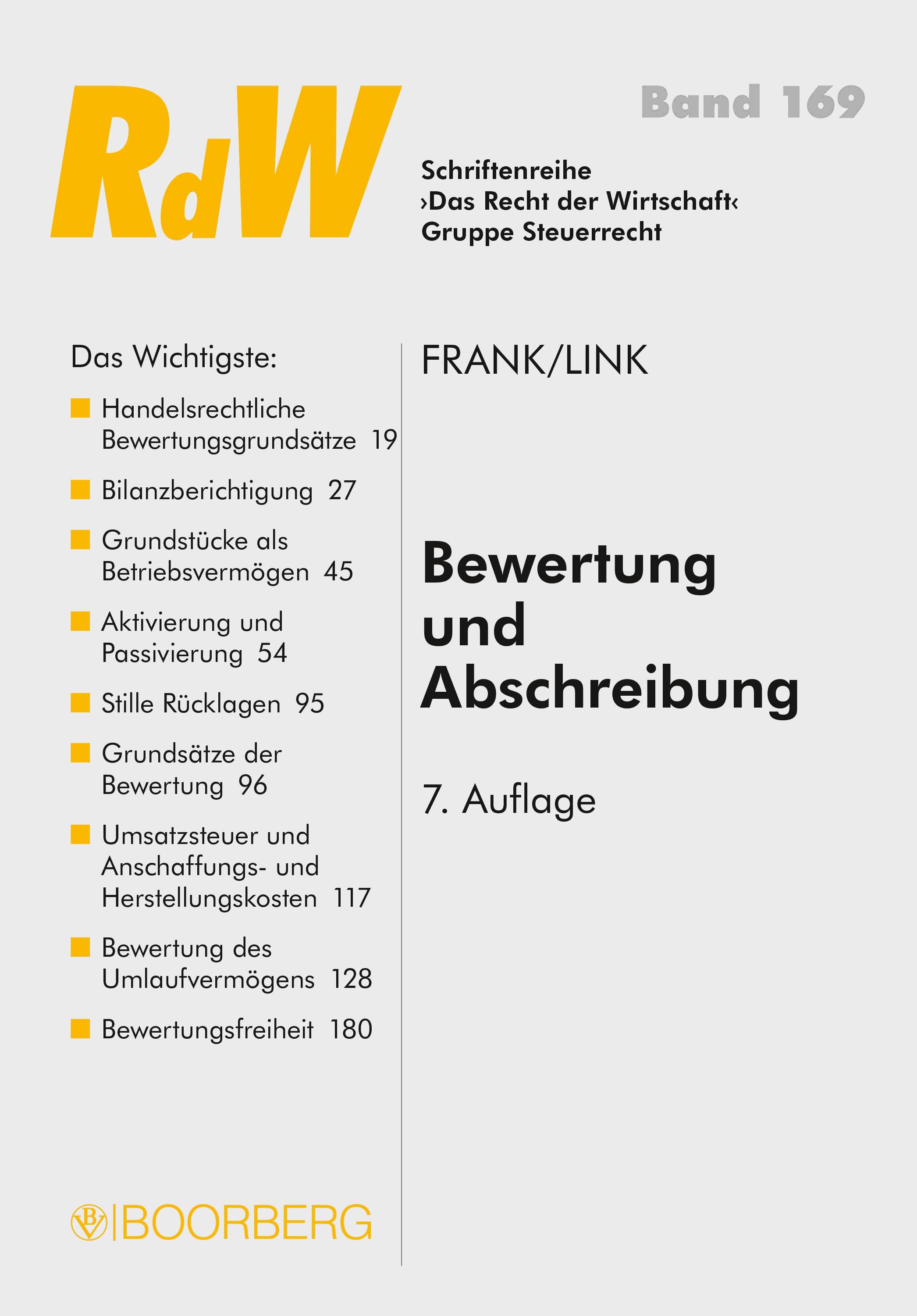 Bewertung und Abschreibung
