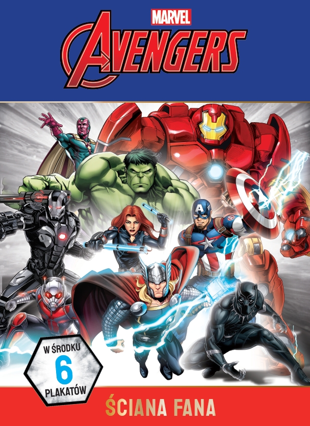 Ściana fana. Plakaty i kolorowanki. Marvel Avengers -  - książka