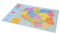 Podkład szkolny na biurko A2 - Mapa Polski -  - książka