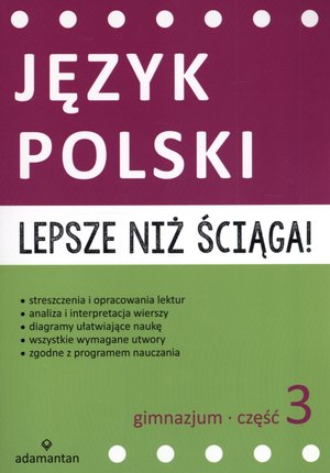 Lepsze niż ściąga! Język polski. Gimnazjum klasa 3 - Ewa Rudnicka, Jerzy Jagodziński - książka