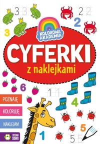 Kolorowa Akademia Cyferki z naklejkami -  - książka