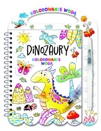 Kolorowanie wodą Dinozaury -  - książka