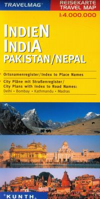 Travelmag Indien/Pakistan 1:4000 000 -  - książka