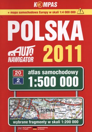 Polska. Auto nawigator 2011. Atlas samochodowy w skali 1:500 000 - zbiorowa praca - książka