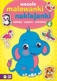 Wesołe malowanki naklejanki 4 -  - książka