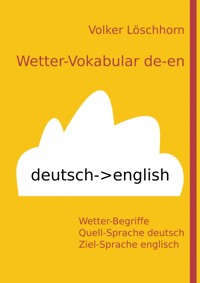Wetter-Vokabular de-en - Volker Löschhorn - ebook