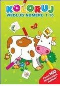 Koloruj według numeru 1-10 -  - książka